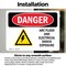 Signmission ARC Flash And Electrical Shock Danger Sign, Vinyl Decal, 10in W x 7in L, 2PK OS-2PACK-DS-D-710-L-2236 - alternate 3